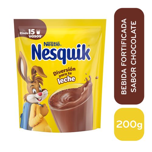 Bebida En Polvo Marca Nesquick Sabor A Chocolate - 200gr