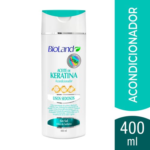 Acondicionador Bioland Aceite de Keratina Lisos Sedosos- 400ml