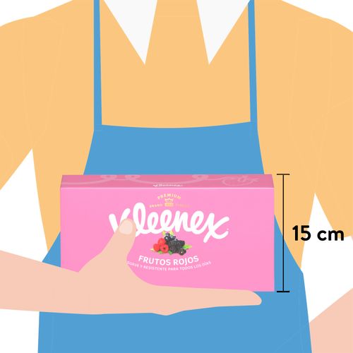 Pañuelos Faciales Kleenex Frutos Rojos - 80 Unidades