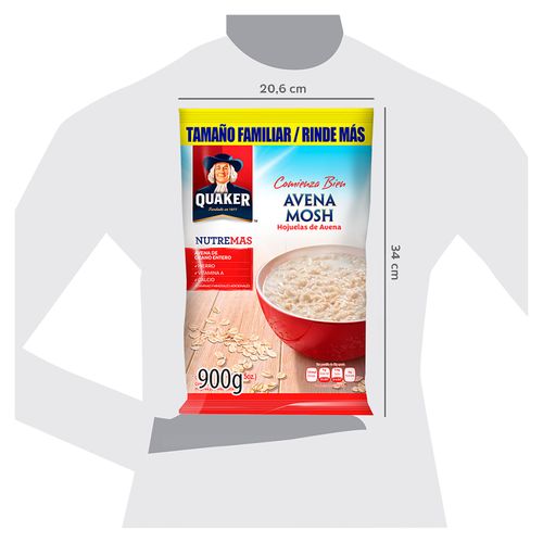 Avena Quaker Nutremas Mosh - 900gr