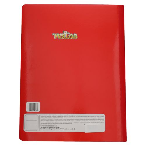 Cuaderno Nottas Cosido Grande 100 Hojas Rayado