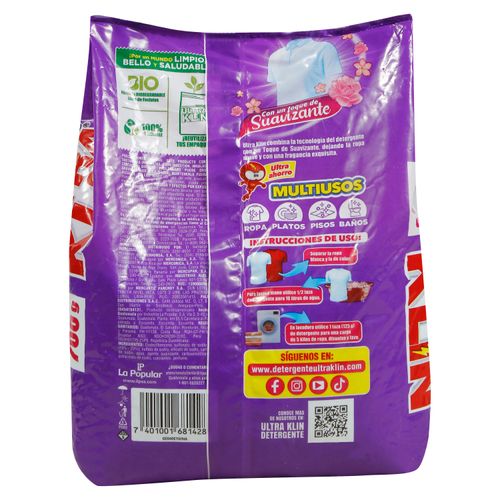 Detergente En Polvo Ultraklin Fuerza Intensa - 700gr