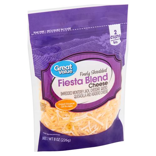 Queso Great Value rallado fiesta blesd - 226 g