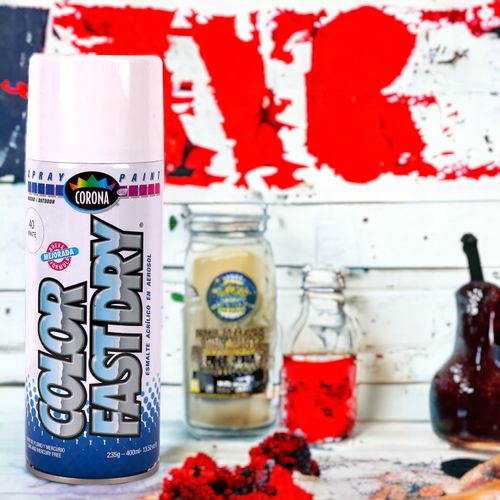 Pintura Corona anticorrosiva acrílica fast dry color blanco