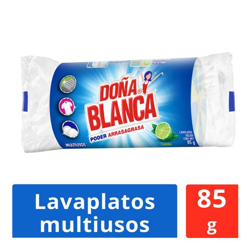 Lavaplatos Multiusos Doña Blanca Poder Arrasagrasa Limón Sólido - 170gr