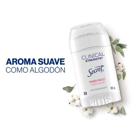 Desodorante Secret suave en crema  protección clínica - 45 g