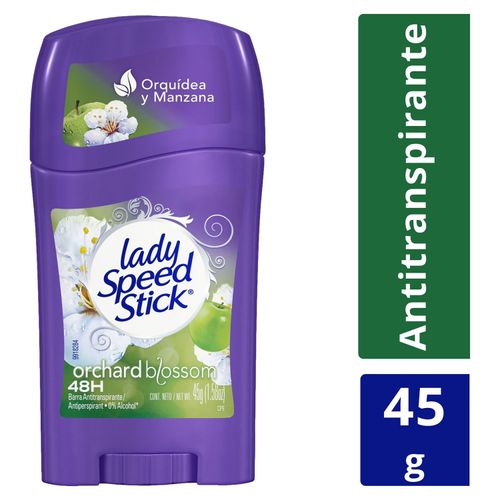 Desodorante Antitranspirante Lady Speed Stick Orchard Blossom Barra 45 g