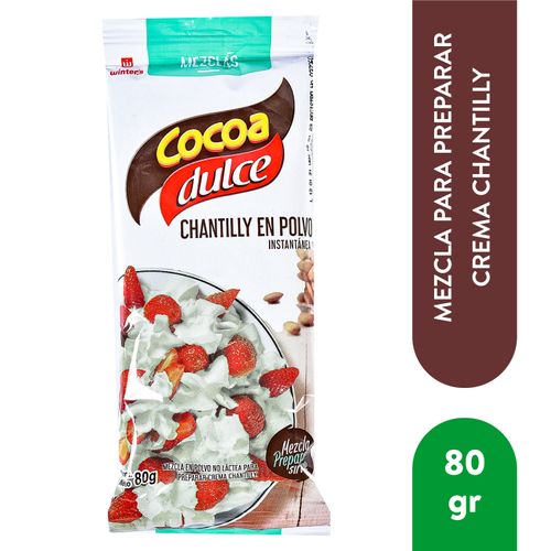 Chantilly Cocoa Dulce - 80 g