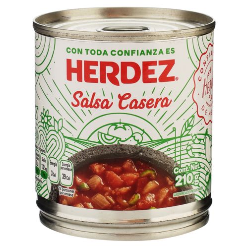 Salsa mexicana Herdez picante casera enlatado - 210 g