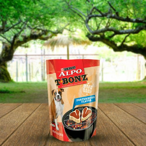 Snacks marca Purina Alpo T-Bonz Adulto Porterhouse -283g