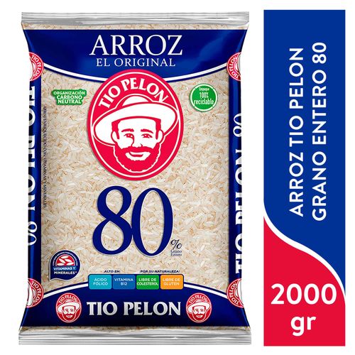 Arroz Tio Pelon Grano Entero 80 - 2000 g