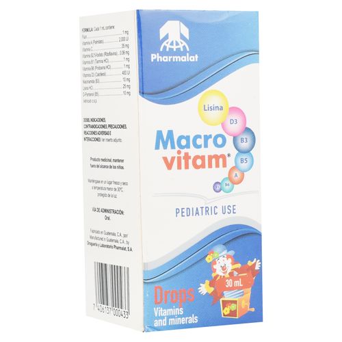 Macro Pharmalat Vitam Gotas - 30ml