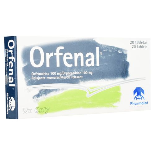 Orfenal C Pharmalat 20 Tabletas
