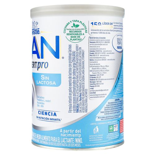 Fórmula Infantil Nan® Expertpro Lactosa Lata, Con Probiótico L.reuteri, Nucleótidos Y Dha- Ara - 400g