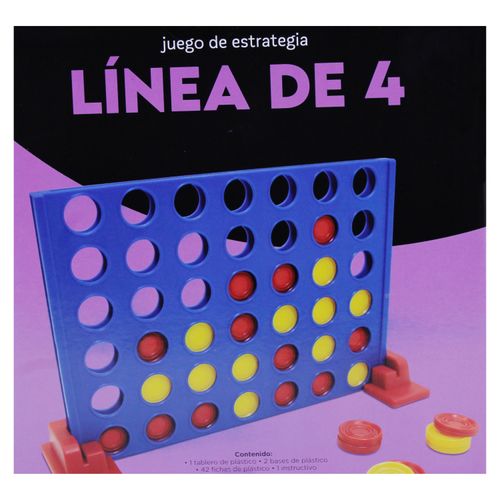 Juego De Mesa Novelty En Familia Línea De 4 Caja De Cartón