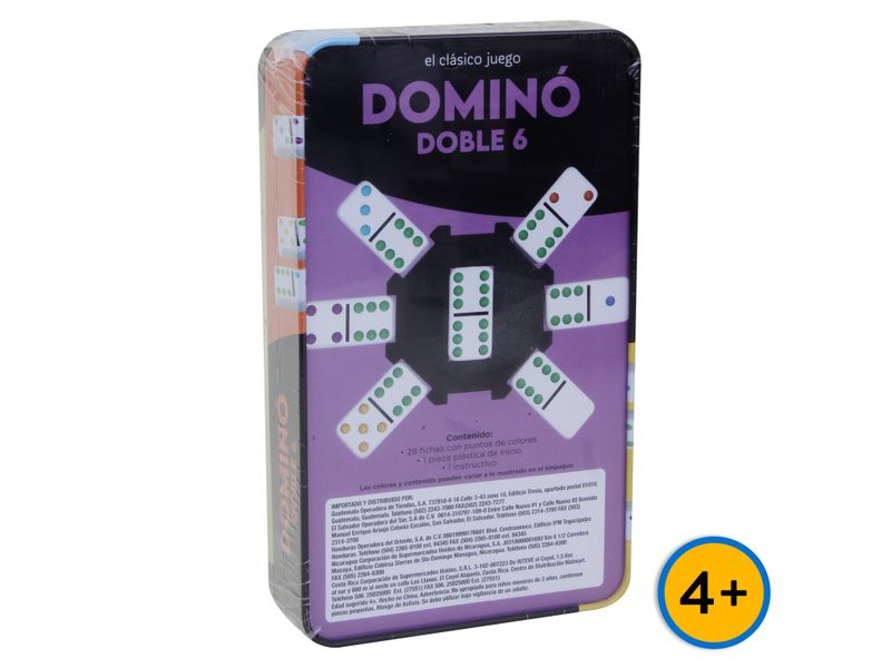 Domino | 28s Set | In Box | With Metal Spin | Double Six | Durable
