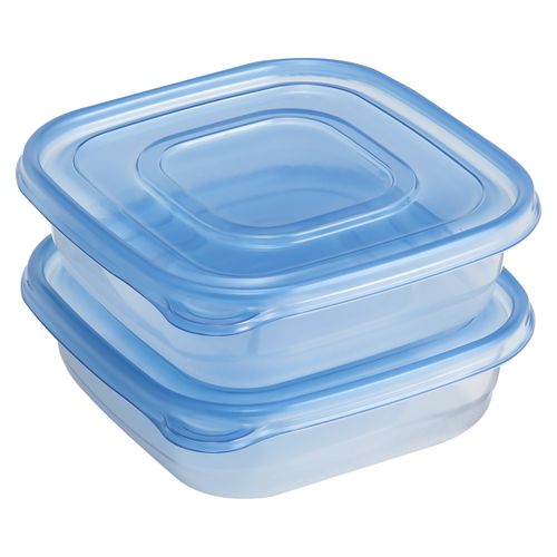 Contenedor cuadrado Mainstays 2piezas de  3.8 tazas. Modelo: 10349