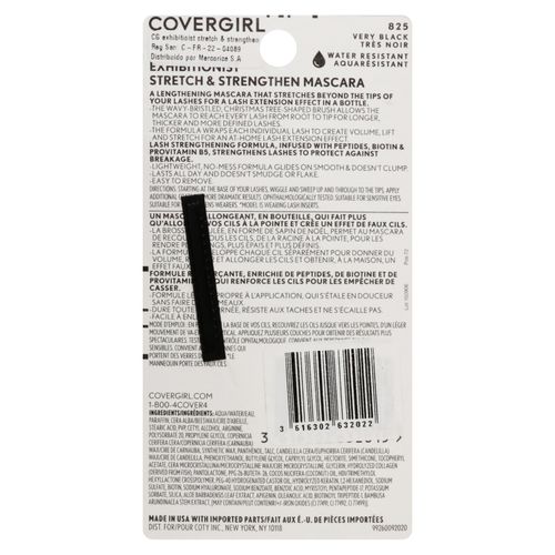 Mascara para pestañas Covergirl color 805 very black - 9 g