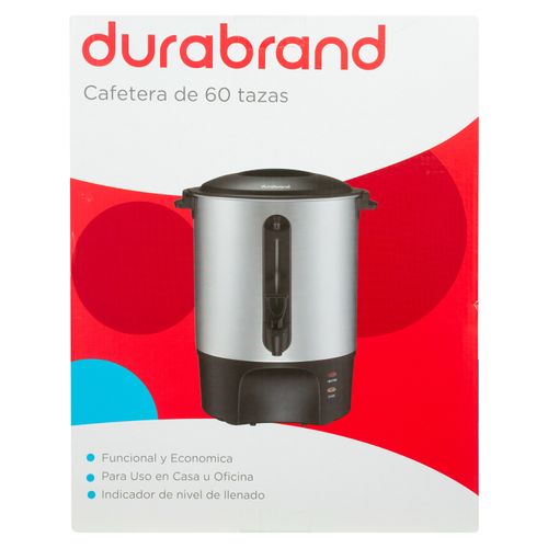 Cafetera Durabrand color gris 60 tazas de capacidad