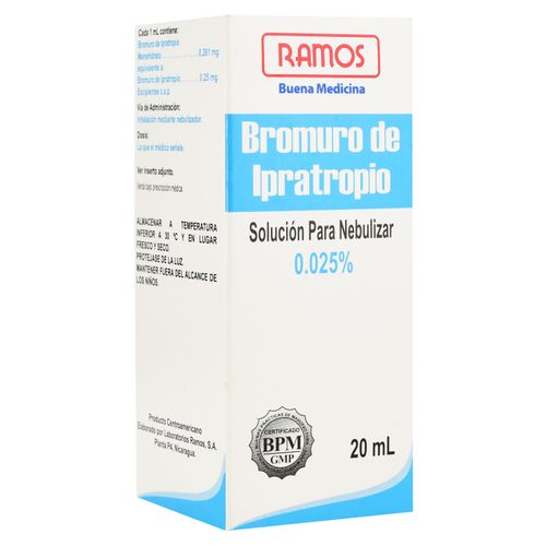 Bromuro Ipatropio Nebulizar Ramos 20Ml