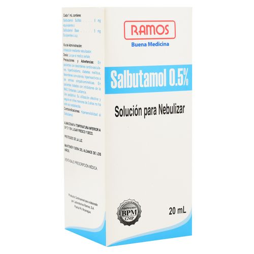 Salbutamol Nebulizar Solucion Ramos 20Ml