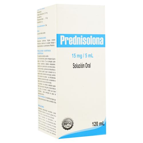 Medicamento Ramos Prednisolona 15mg 5ml En Jarabe - 120ml