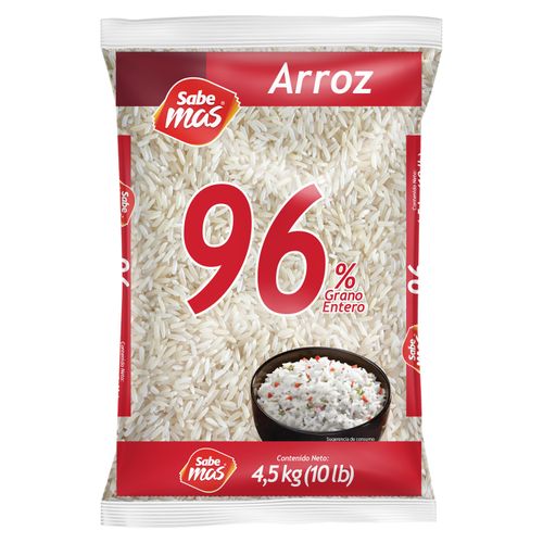 Arroz Sabemas 96% grano entero - 4535 g
