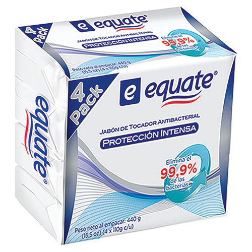 Jabón Equate Protecc Intensa 4Pack 440Gr