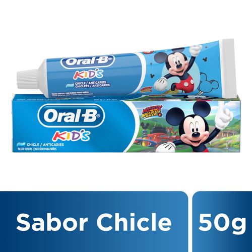 Pasta Dental anticaries Oral-B Kid's Para Niños sabor chicle 50 g