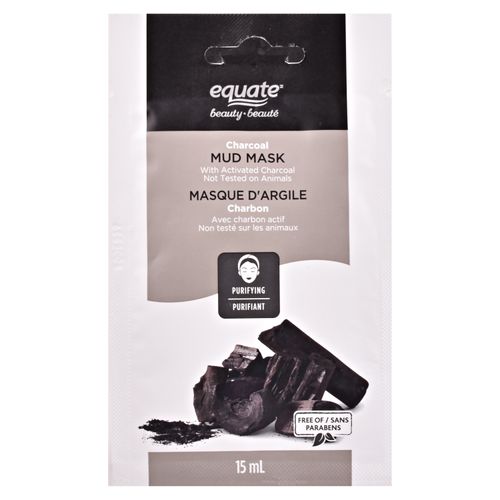 Mascarilla Equate charcoal purifying no testeada en animales - 15 g