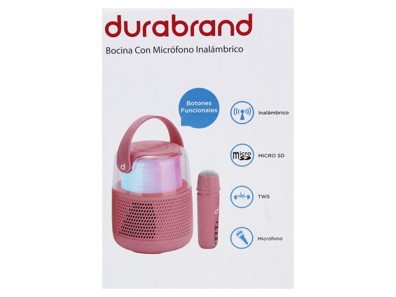 Durabrand-Mini-Bocina-Karaoke-Rosado-1-28057