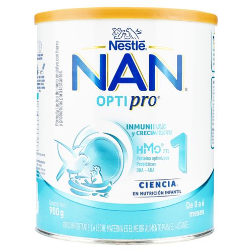 Fórmula Láctea Nan® Optipro® 1 Lata, Proteína Optimizada, Probióticos Y Dha- Ara - 900g