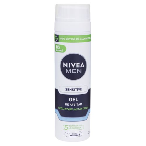 Gel Nivea Men Para Afeitar Sensitive - 200 ml