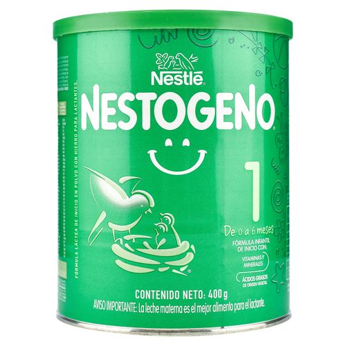 Fórmula Láctea Nestogeno, 1 Lata, Vitaminas Y Minerales Y Ácidos Grasos De Origen Vegetal - 400 g