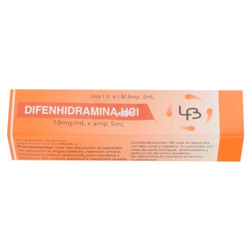 Difenhidramin Hcl10Mg Bengoechea 5Mlivim