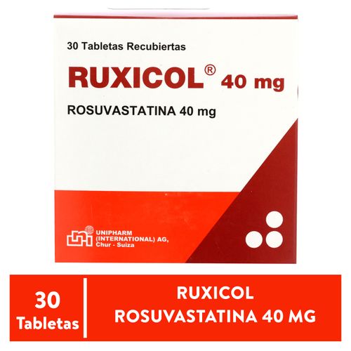 Ruxicol Unipharm 30 Tabletas - 40mg