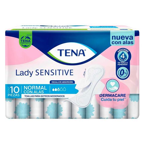 Tena Lady Sensitive Normal Alas 10u