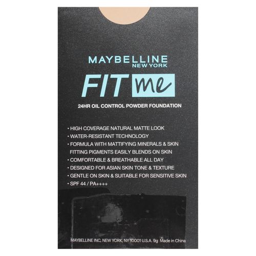 Base Maybelline en polvo fit me ultmt twc spf 235as