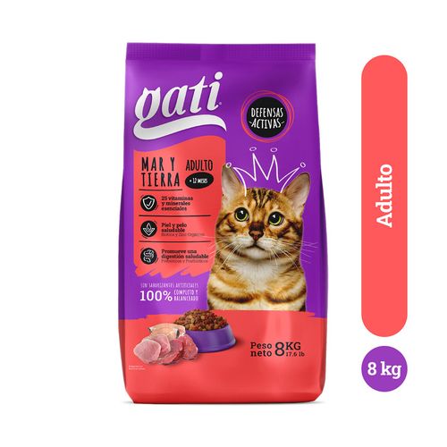 Alim Gati Gato Adult Mar Y Tierra 8000Gr