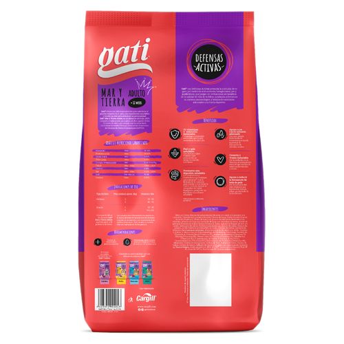 Alim Gati Gato Adult Mar Y Tierra 1000Gr