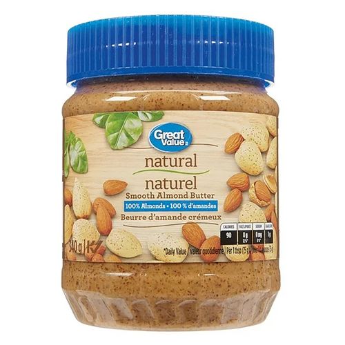 Smooth Great Value almond butter - 340 g