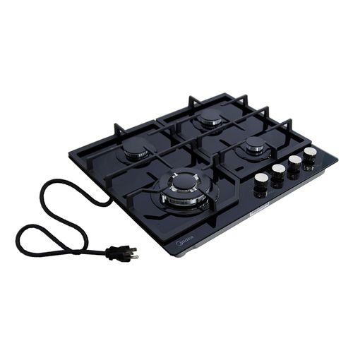 Cocina Midea MTGB24R2CFG empotrable 20 pulgadas a gas con 4 quemadores