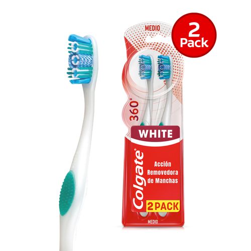 Cepillo Dental Colgate 360° Luminous White 2 Pack