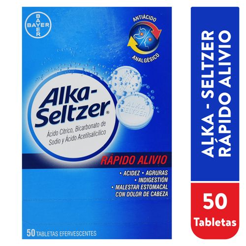 Alka Seltzer 50 Tabletas