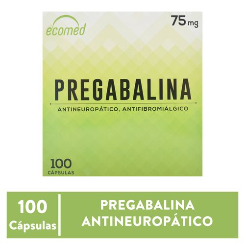 Pregabalina 75 mg caja 100 cápsulas - Precio indicado por cápsula