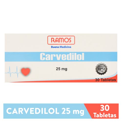 Carvedilol Ramos 25mg x 30 Tab