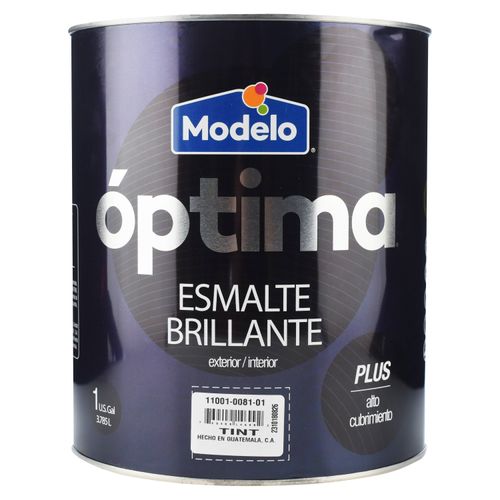 Pintura Esmalte Brillante Modelo Optima Alto Rendimiento De Interior Exterior Color Tinte - 1 Galon