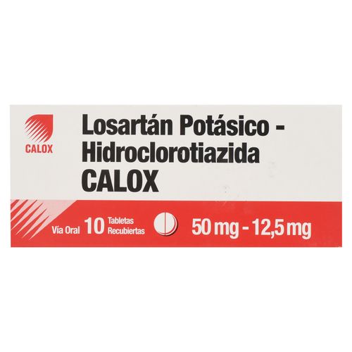 Losartan Hidroclorotiazi 50Mg12Mg 10Tab