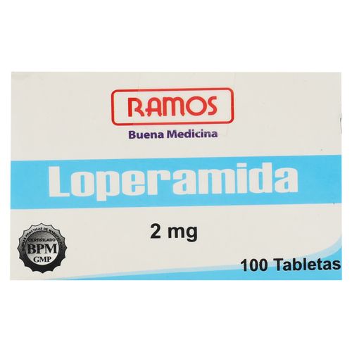 Laxante Loperamida Ramos 100 Tabletas - 2mg