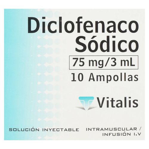 Diclofenaco Sodio Ampolla 75Mg 3Ml